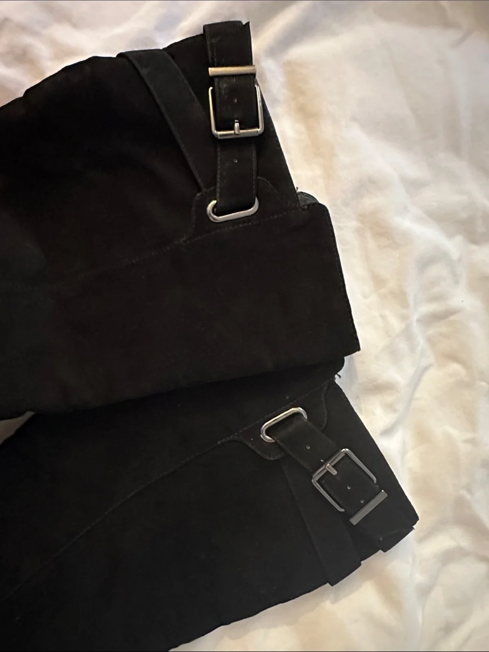 Jessica Simpson Black Suede Over-the-Knee Wedge Boots